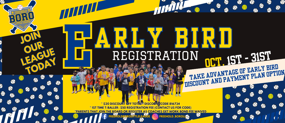Early Bird Registration